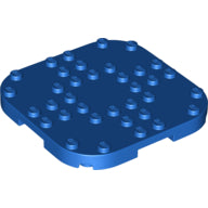 LEGO® los onderdeel Plaat Aangepast in kleur Blauw 66790
